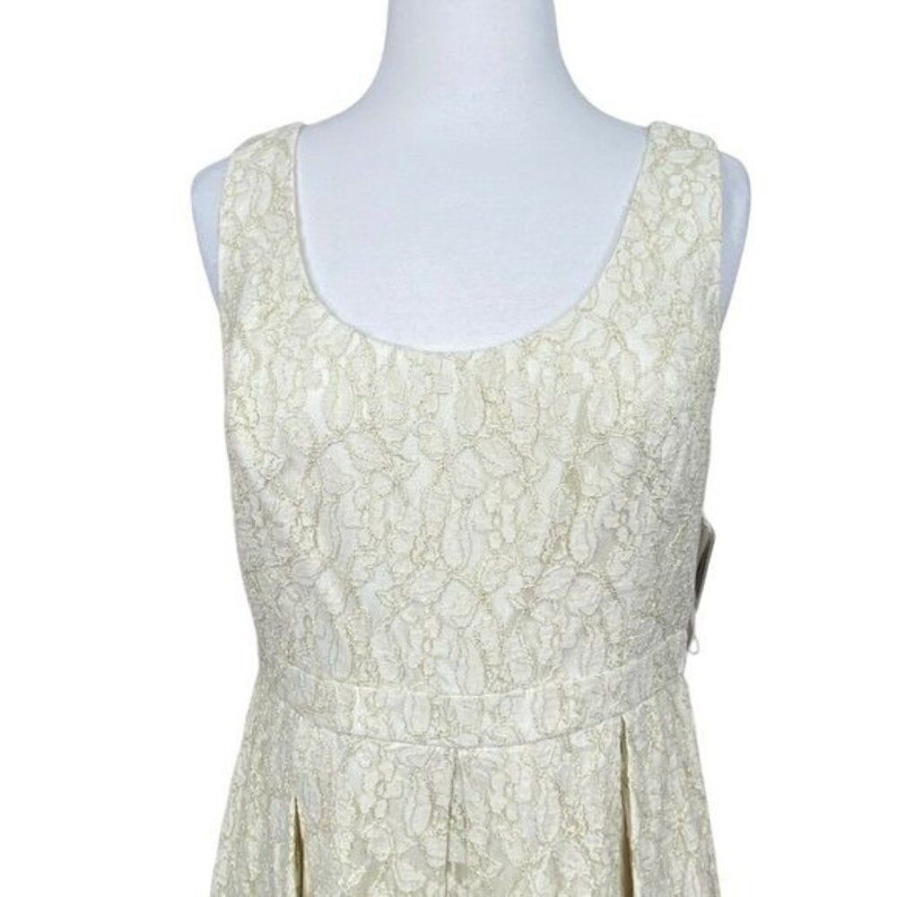 Aiden by Aiden Mattox Dress Size 12 NWT Ivory - Picture 2 of 7